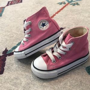 Pink High Top Converse